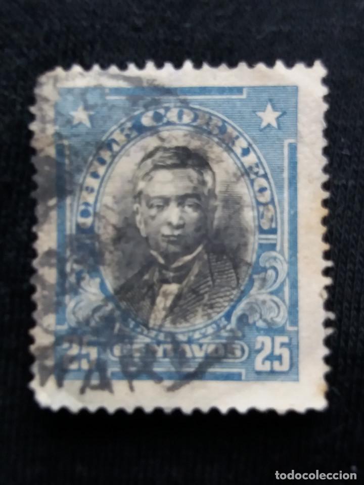 Sellos: CORREO DE CHILE, 25 CENTAVOS, A&Ntilde;O 1911. - Foto 1