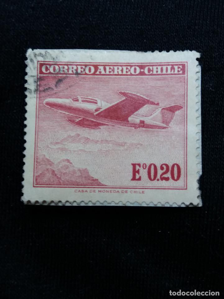 Sellos: CORREO AEREO DE CHILE, E&ordm; 0,20, A&Ntilde;O 1962. - Foto 1
