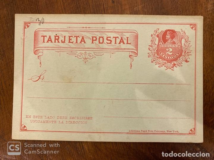 Sellos: ENTERO POSTAL. REPUBLICA DE CHILE. CHILE. 2 CENTAVOS. - Foto 1