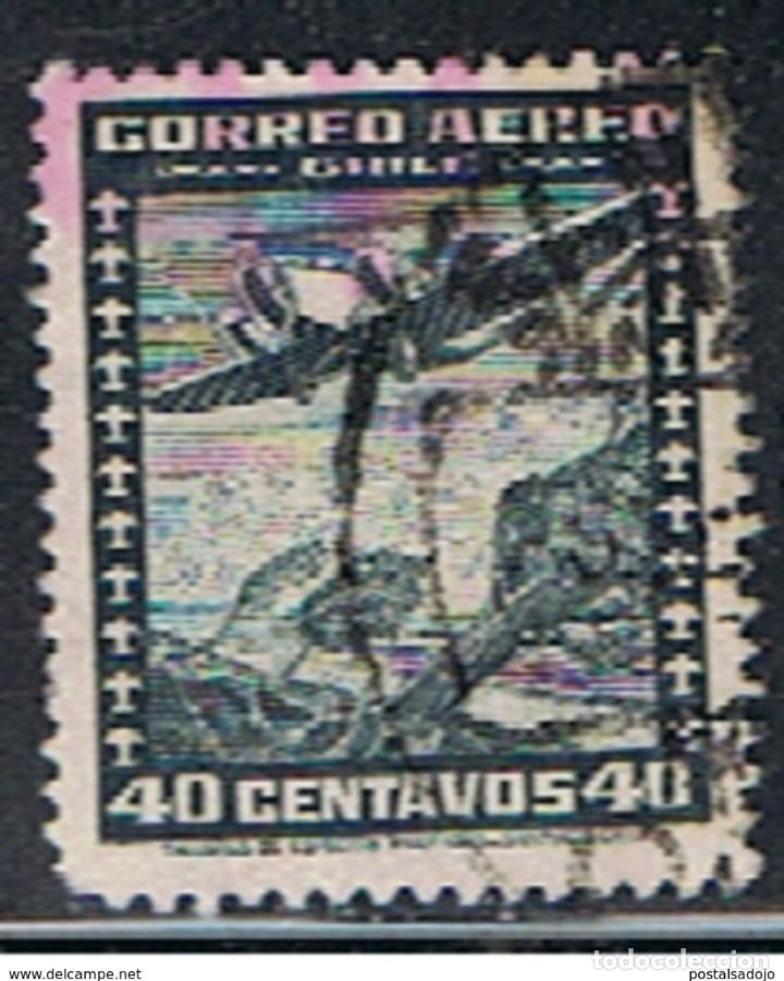 Sellos: CHILE // YVERT 33 a) A&Eacute;REO // 1934 ... USADO - Foto 1