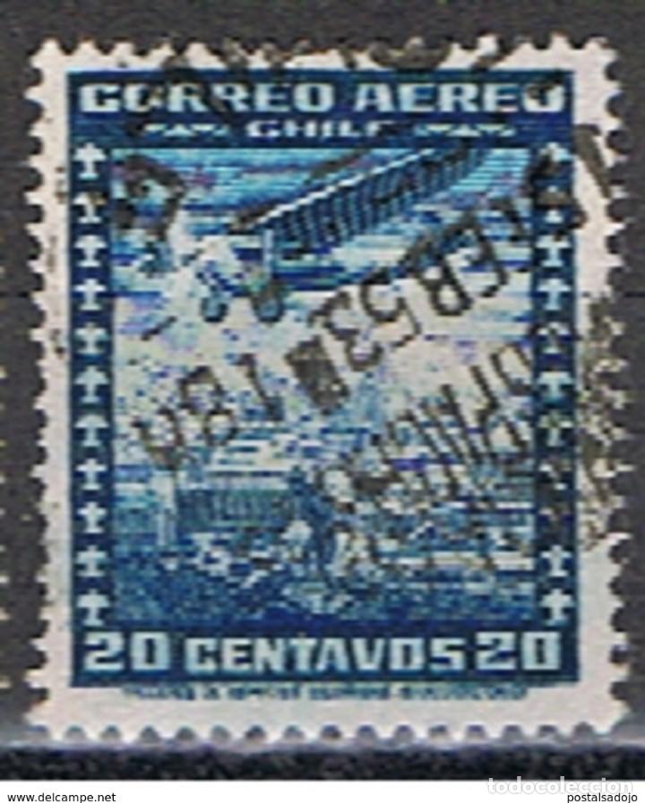 Sellos: CHILE // YVERT 32 a) A&Eacute;REO // 1934-38 ... USADO - Foto 1