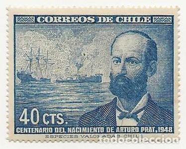 Sellos: CENTENARIO ARTURO PRAT - Foto 1