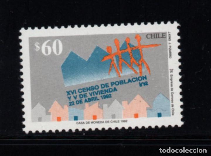 Sellos: CHILE 1101** - A&Ntilde;O 1992 - CENSO DE POBLACION - Foto 1