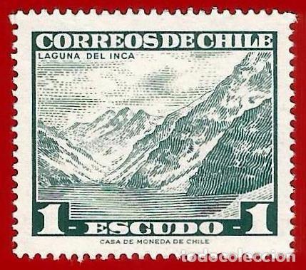Sellos: CHILE. 1967. LAGUNA DEL INCA - Foto 1