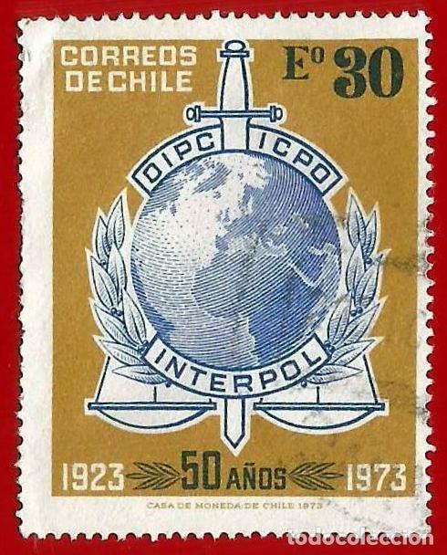 Sellos: CHILE. 1973. INTERPOL - Foto 1