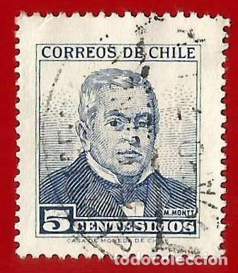 Sellos: CHILE. 1960. MANUEL MONTT - Foto 1