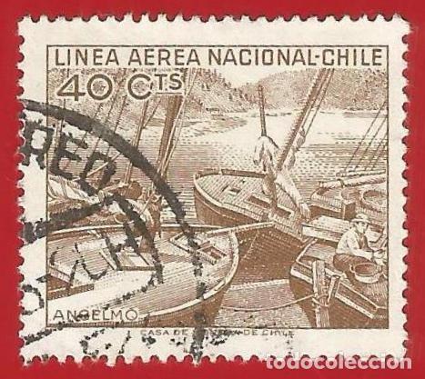 Sellos: CHILE. 1965. BARCOS DE PESCA - Foto 1