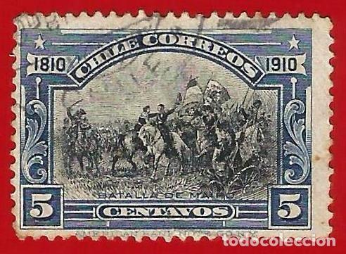 Sellos: CHILE. 1910. BATALLA DE MAIPU - Foto 1