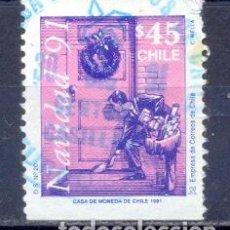 Sellos: CHILE , NAVIDAD 1991