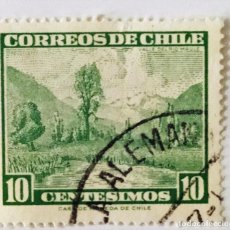 Sellos: SELLO DE CHILE 10 C - 1962 - VALLE MAULE - USADO SIN SEÑAL DE FIJASELLOS. Lote 238514120