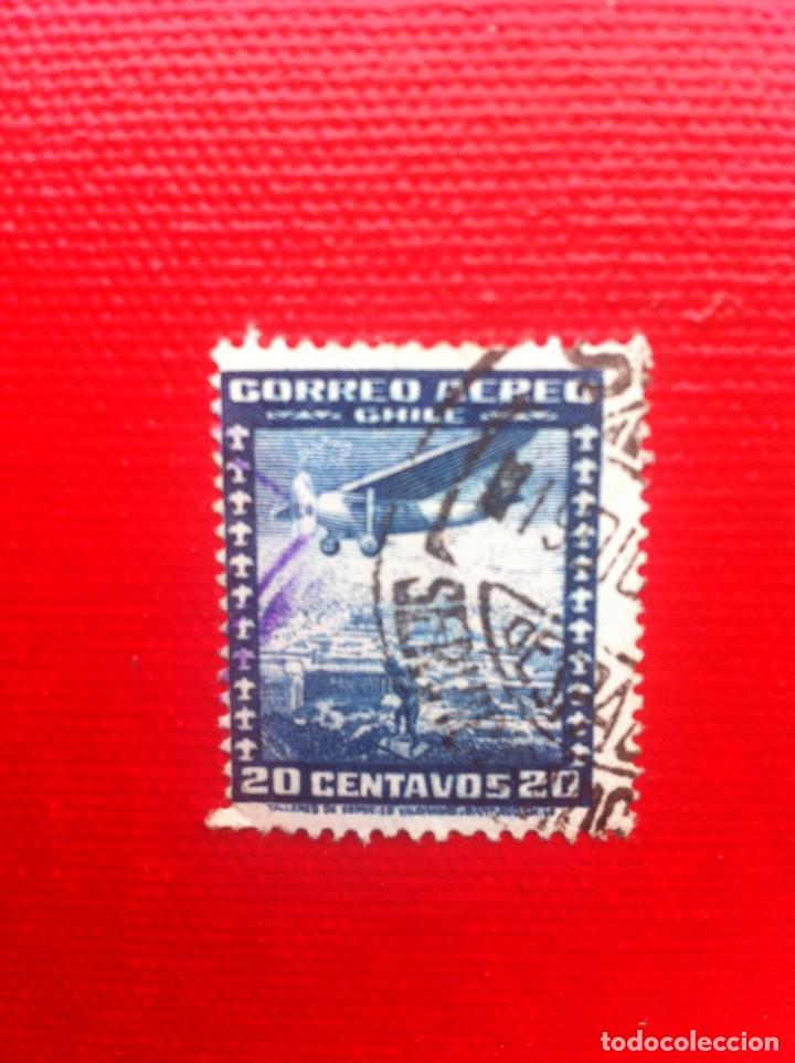 Sellos: SELLO USADO. CHILE. 20 CENTAVOS - Foto 1