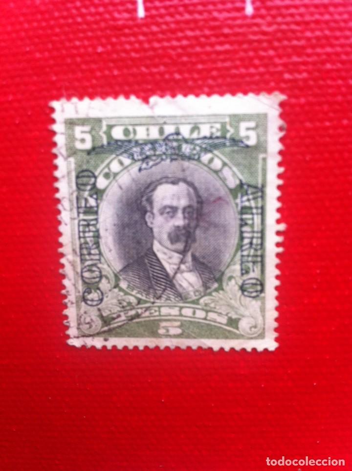 Sellos: SELLO USADO. CHILE. 5 PESOS - Foto 1