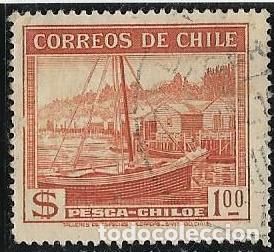 Sellos: CHILE YVERT 174, BARCOS - Foto 1