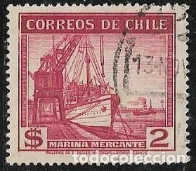 Sellos: CHILE YVERT 176, BARCOS - Foto 1