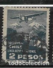 Sellos: CHILE A&Eacute;REO YVERT 28 - Foto 1
