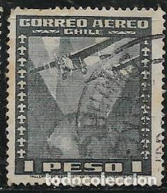 Sellos: CHILE A&Eacute;REO YVERT 95 - Foto 1
