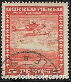 Sellos: CHILE A&Eacute;REO YVERT 42 - Foto 1