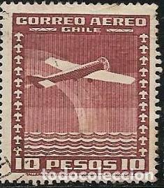 Sellos: CHILE A&Eacute;REO YVERT 45 - Foto 1