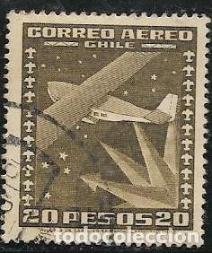 Sellos: CHILE A&Eacute;REO YVERT 103 - Foto 1