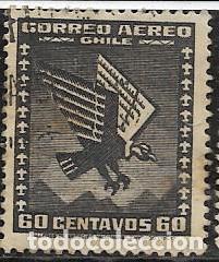 Sellos: CHILE A&Eacute;REO YVERT 35 - Foto 1