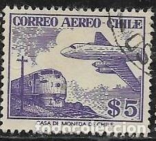 Sellos: CHILE A&Eacute;REO YVERT 168 - Foto 1