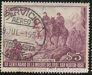 Sellos: CHILE A&Eacute;REO YVERT 138 - Foto 1