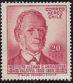 Sellos: CHILE A&Eacute;REO YVERT 181 - Foto 1