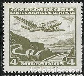 Sellos: CHILE A&Eacute;REO YVERT 194 - Foto 1