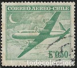 Sellos: CHILE A&Eacute;REO YVERT 209 - Foto 1