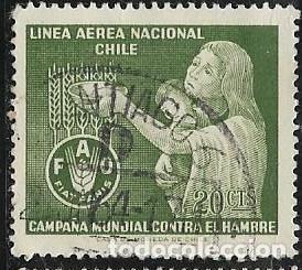 Sellos: CHILE A&Eacute;REO YVERT 214 - Foto 1