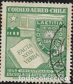 Sellos: CHILE A&Eacute;REO YVERT 124 - Foto 1