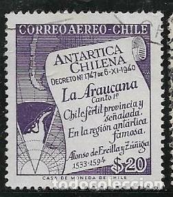 Sellos: CHILE A&Eacute;REO YVERT 176 - Foto 1