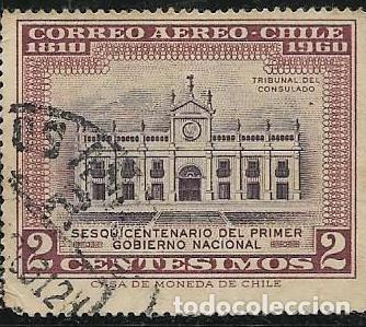 Sellos: CHILE A&Eacute;REO YVERT 212 - Foto 1