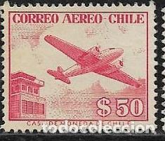 Sellos: CHILE A&Eacute;REO YVERT 171 - Foto 1
