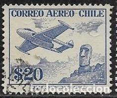 Sellos: CHILE A&Eacute;REO YVERT 170 - Foto 1