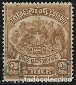 Sellos: CHILE TEL&Eacute;GRAFOS YVERT 1 - Foto 1