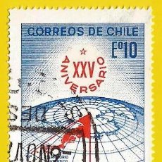Sellos: CHILE. 1973. ANTARTICA. BASE CHILENA Y BANDERA. Lote 313938908