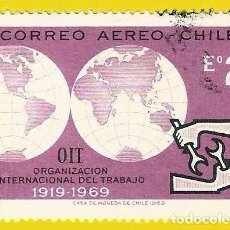 Sellos: CHILE. 1969. ORGANIZACION MUNDIAL DEL TRABAJO. Lote 313939858