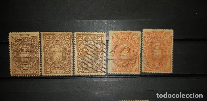 Sellos: LOTE DE SELLOS CHILE, 1880. - Foto 2