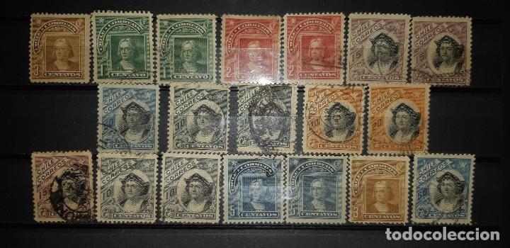 Sellos: LOTE DE SELLOS CHILE, 1903. - Foto 1