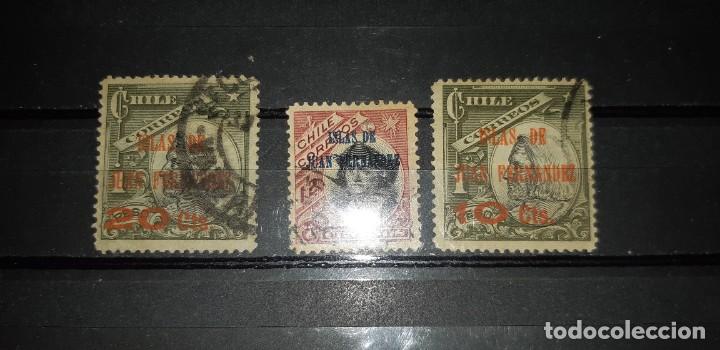 Sellos: LOTE DE SELLOS CHILE, 1910. - Foto 2