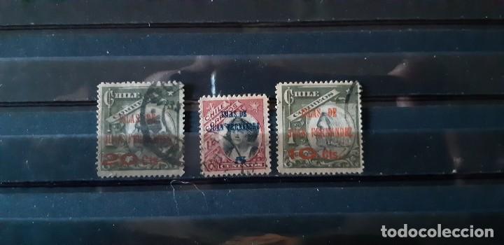 Sellos: LOTE DE SELLOS CHILE, 1910. - Foto 3
