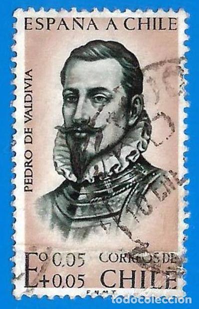 Sellos: CHILE. 1961. PEDRO DE VALDIVIA - Foto 1