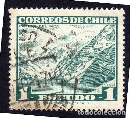 Sellos: Chile. Laguna del Inca. 1968. YT-323. S. Completa. Usado
