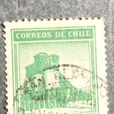 Sellos: - CHILE 1938-40 - PAISAJES, EXTRACCIÓN DE COBRE - USADO. Lote 316975508