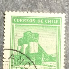 Sellos: - CHILE 1938-40 - PAISAJES, EXTRACCIÓN DE COBRE - USADO. Lote 316975793