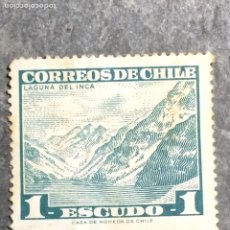Sellos: - CHILE. LAGUNA DEL INCA. YT323. USADO. Lote 316976583