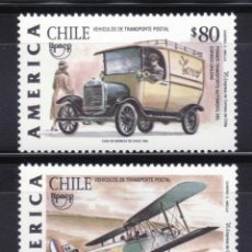 Sellos: CHILE 1994 TEMA UPAEP VEHICULOS DE TRANSPORTE POSTAL 1228/29 2V.