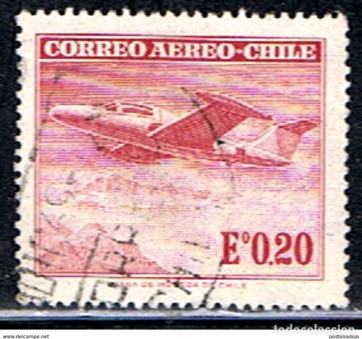 Sellos: CHILE // YVERT 208 AEREO // 1961 ... USADO - Foto 1