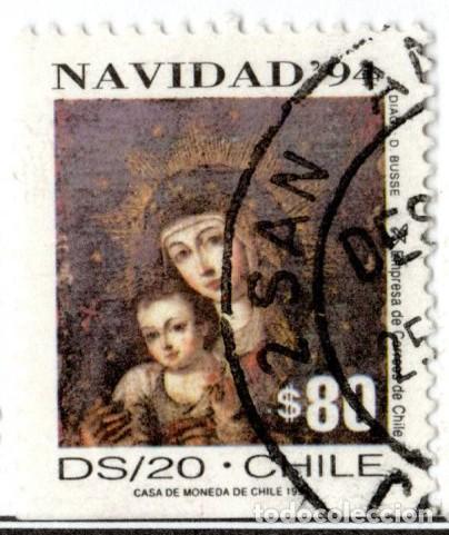 Sellos: Chile. Navidad. 1994. YT-1234a. Usado - Foto 1